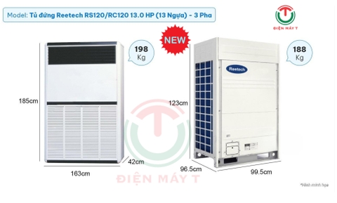 Máy lạnh tủ đứng Reetech RS120/RC120 13.0 HP (13 Ngựa)