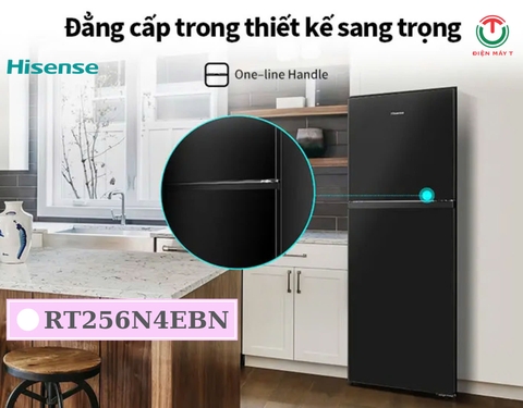 Tủ lạnh Hisense Inverter 205 lít RT256N4EBN