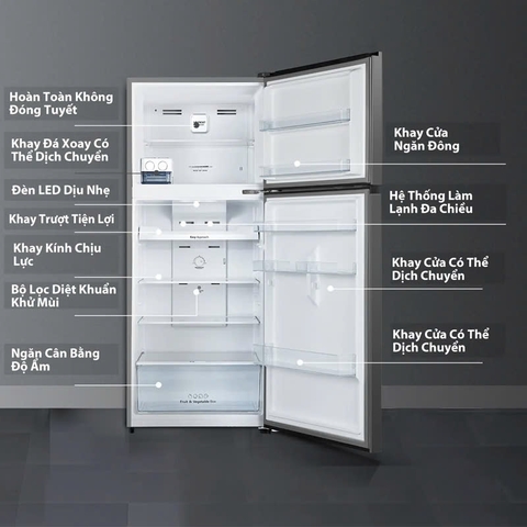 Tủ Lạnh Hisense Inverter 424 Lít RT549N4EBU