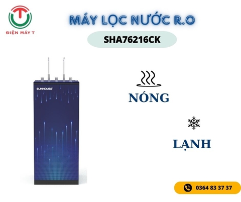 Máy lọc nước nóng lạnh RO Sunhouse 10 lõi SHA76216CK