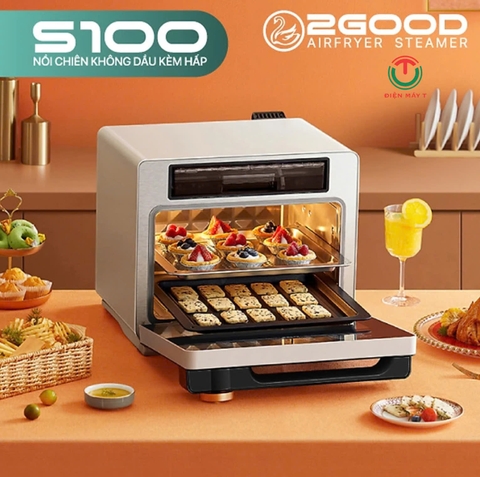 Nồi chiên không dầu kèm hấp 2GOOD S100 - 20 lít