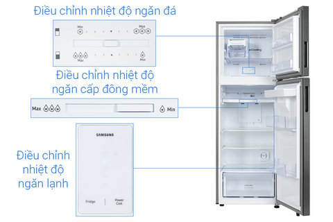 Tủ lạnh Samsung Inverter 345 lít RT35CG5544B1SV