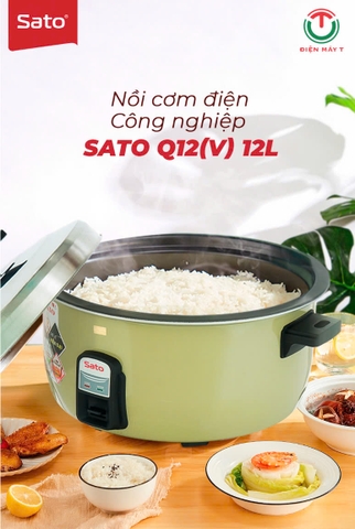 Nồi cơm điện công nghiệp 12 lít Sato Q12