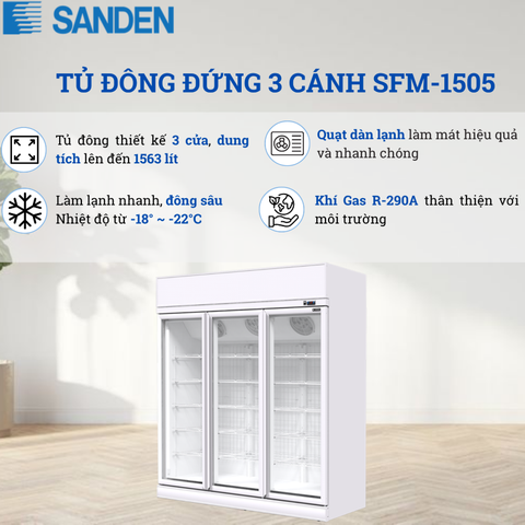 Tủ Đông Sanden 1664 Lít SFM-1505