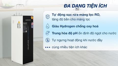 MÁY LỌC NƯỚC RO ULTRAPURE SUNHOUSE 10 LÕI SHA76210KL