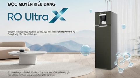 Máy lọc nước RO nóng nguội lạnh Hydrogen Sunhouse UltraX SHA76658SH - 11 lõi