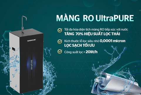 Máy lọc nước RO UltraPURE SUNHOUSE 8 LÕI SHA8895KL