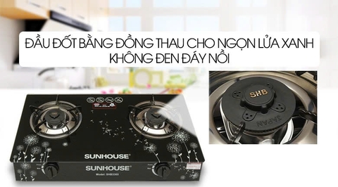 BẾP GAS DƯƠNG KÍNH SUNHOUSE SHB3365