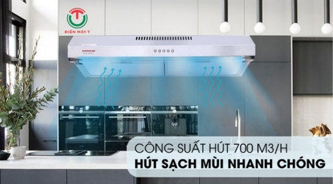 MÁY HÚT MÙI VỎ INOX SUNHOUSE SHB6118i