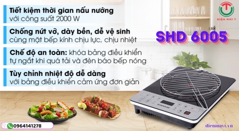 BẾP HỒNG NGOẠI SUNHOUSE SHD6005