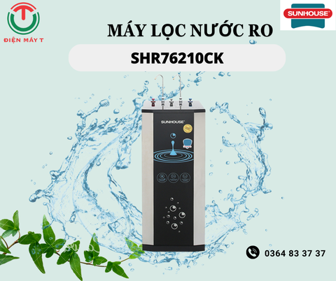 Máy lọc nước RO nóng nguội lạnh Sunhouse SHR76210CK 10 lõi