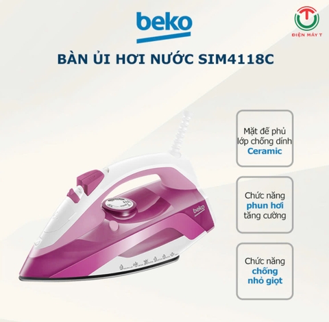 Bàn ủi hơi nước BEKO SIM4118C