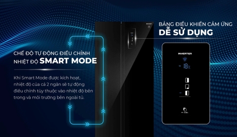 Tủ lạnh Sharp Inverter 600 lít SJ-SBXP600VG-BK