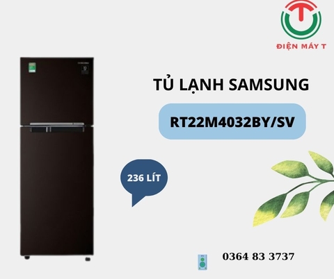 Tủ lạnh Samsung Inverter 236 lít RT22M4032BY/SV