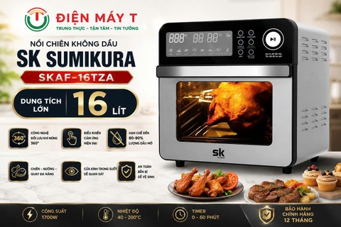 Nồi chiên không dầu SK Sumikura 16 lít SKAF-16TZA