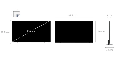 Tivi Khung Tranh Samsung 75LS03H QLED 4K 75 Inch