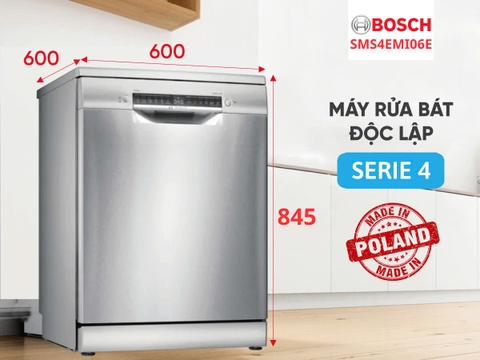 Máy rửa chén độc lập Bosch SMS4EMI06E