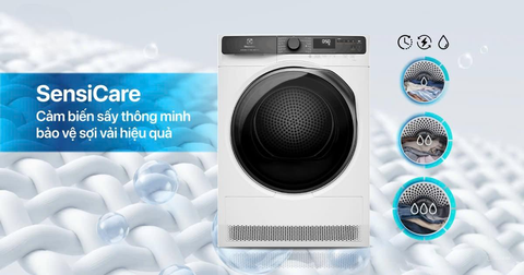Máy Sấy Bơm Nhiệt Electrolux 8 Kg EDH803J5WC  [Mới 2024]