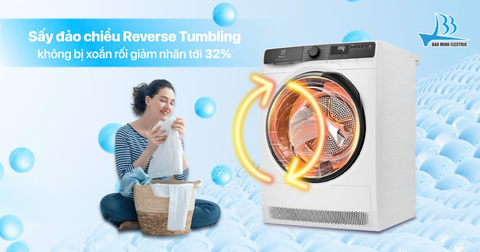 Máy Sấy Bơm Nhiệt Electrolux 8 Kg EDH803J5WC  [Mới 2024]