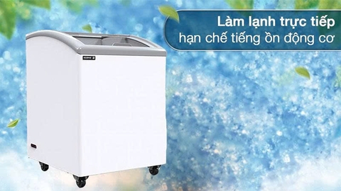 Tủ Đông Cửa Lùa Kính Cong Sanden 152 Lít SNC-0155