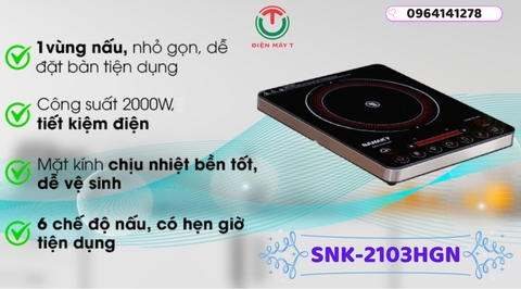 Bếp hồng ngoại Sanaky SNK-2103HGN