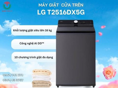 Máy giặt LG AI DD Inverter 16 kg T2516DX5G