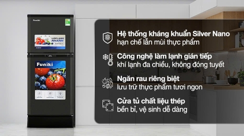 Tủ lạnh Funiki 185 lít HR T6185TDG