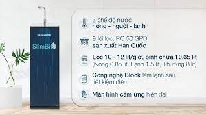 Máy Lọc Nước R.O Nóng Lạnh SUNHOUSE SLIMBIO SHA76214CK-S