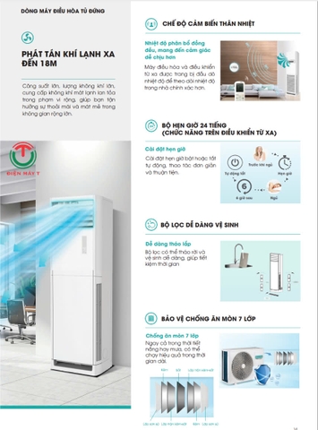 Máy lạnh tủ đứng Hisense 36.000 btu AUF-36CR4RDMPA