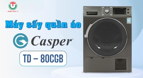 Máy sấy ngưng tụ 8kg Casper TD-80CGB