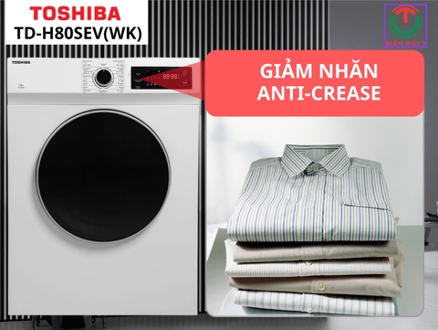 Máy sấy thông hơi Toshiba 7 kg TD-H80SEV(WK)