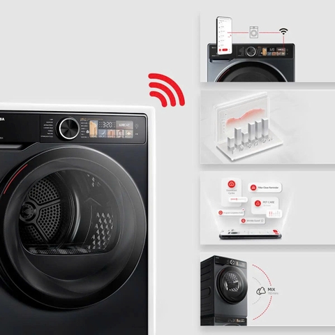 Máy sấy bơm nhiệt Toshiba 10 kg TD-T25BS110HWV(MG)