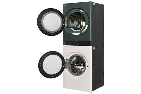 Tháp giặt sấy LG Wash Tower Inverter giặt 25 kg - sấy 17 kg WT2517NHEG