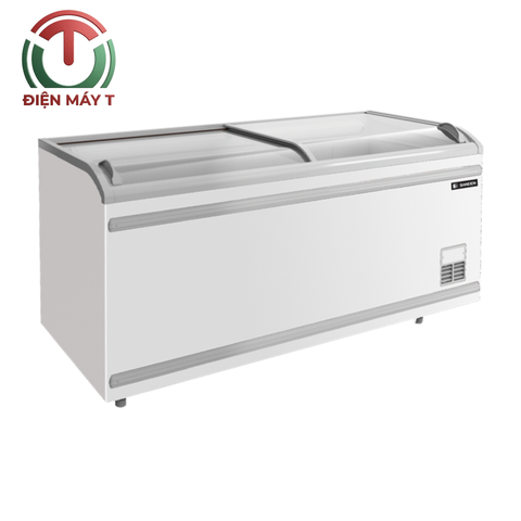 Tủ Đông Lớn Cửa Lùa Kính CongSanden 800 Lít SNC-0855