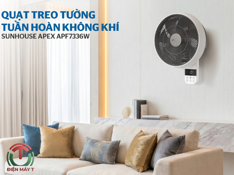 Quạt treo tường tuần hoàn không khí Sunhouse Apex APF7336W
