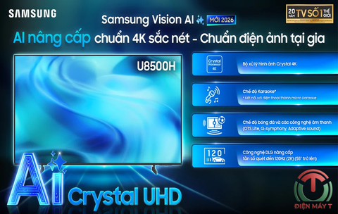 Smart Tivi Crystal UHD Samsung AI 4K 55 inch UA55U8500H