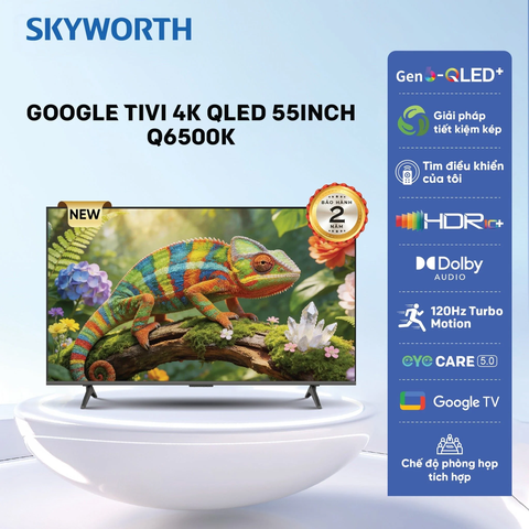 Google Tivi QLED Skyworth 4K 55 Inch 55Q6500K