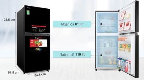 Tủ lạnh Toshiba Inverter 180 lít GR-B22VU (UKG)