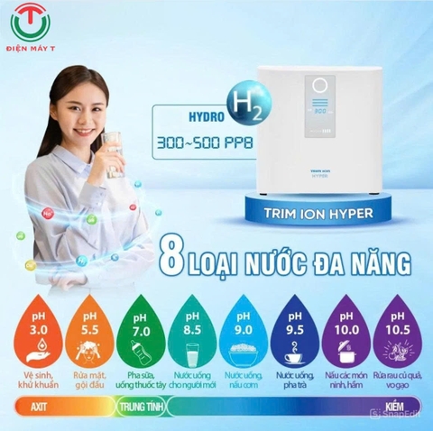 Máy lọc nước iON kiềm Trimion Hyper