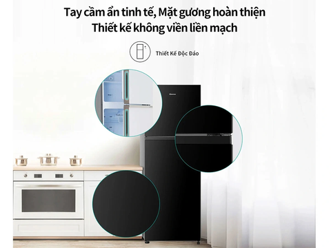 Tủ lạnh Hisense Inverter mặt kính 324 lít RT469N4EBU