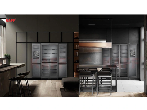 Tủ lạnh side by side âm toàn phần Kaff 540L KF-BI540W Luxury