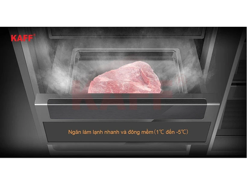 Tủ lạnh side by side âm toàn phần Kaff 540L KF-BI540W Luxury