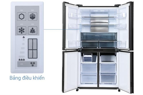 Tủ lạnh Sharp Inverter 525 lít Multi Door SJ-FX610V-MK