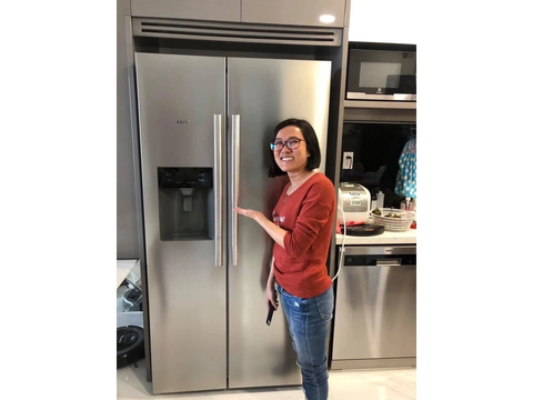 Tủ lạnh side by side Kaff 530L KF-SBS600BWT