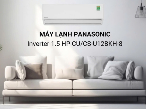 Máy lạnh Panasonic Inverter 1.5 HP CU/CS-U12BKH-8