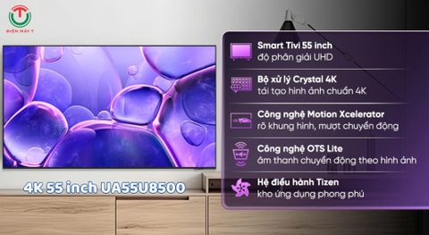 Smart Tivi Crystal UHD Samsung 4K 55 inch UA55U8500