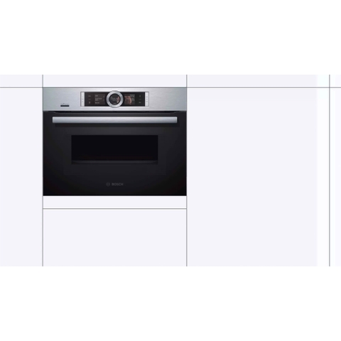 Lò Nướng Kèm Vi Sóng 45 lít Bosch HMH.CMG656BS6B Serie 8