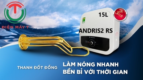 Máy nước nóng gián tiếp Ariston 15 lít 2500W AN2 15 RS 2.5 FE