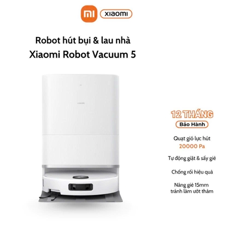 Robot hút bụi lau nhà Xiaomi Vacuum 5 EU