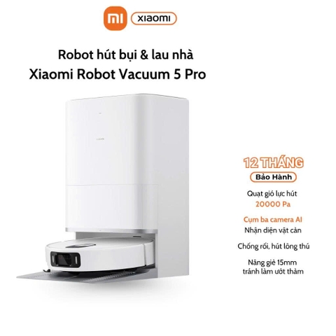 Máy hút bụi Xiaomi Robot Vacuum 5 Pro EU